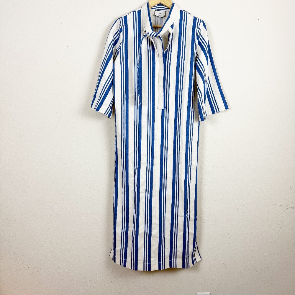 Tuckernuck Adele French Blue Stripe Dress Size Small